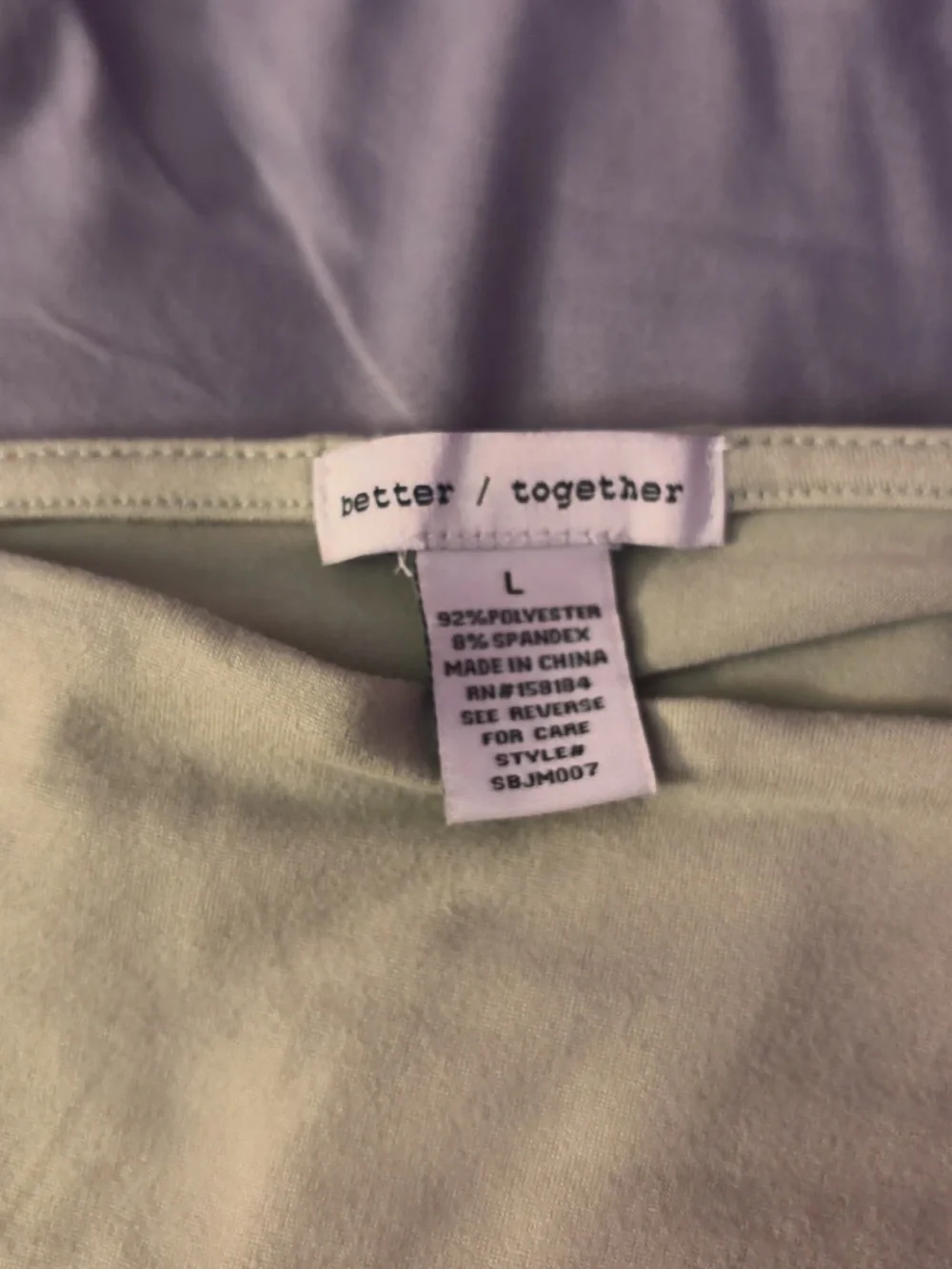 Lush Pale Green Side-Ruched Short Sleeve Tee